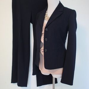 CALVIN KLEIN Size 2 Blue Pant Suit Blazer Pants